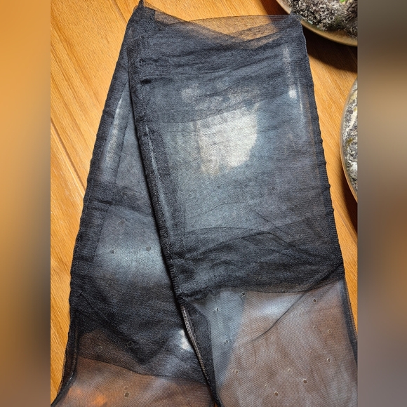 BFly LA Black Sheer Knee-High Stiletto Boots - Size 40 (US 9) - Picture 3 of 5